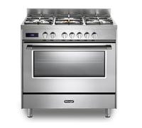 Delonghi DSR927DFX 90cm Wide Space Dual Fuel Range Cooker in Stainless