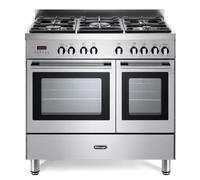 DeLonghi DTR906-DF 90cm Dual Fuel Range Cooker, Stainless Steel, B Rated