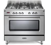 DeLonghi DVRS916-DF/SS 90cm Dual Fuel Range Cooker, Stainless Steel, A Rated