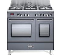 DeLonghi DVTR906-DF/SLATE 90cm Dual Fuel Range Cooker, Slate Grey, A Rated