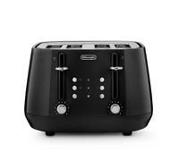 Delonghi Eclettica 4 Slot Toaster Bold Black CTY4003.BK - Black