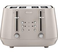 De'Longhi Eclettica CTY4003.BG 4 Slice Toaster - Beige, Cream