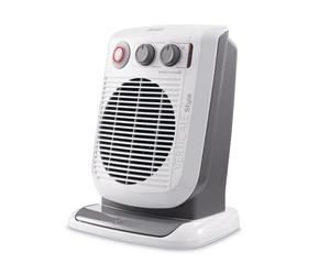 Delonghi HVF3552TB Quiet Vertical Ceramic Fan Heater With Thermostat White 2400W [EEK: A+++]