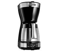 De'Longhi ICM16731 Filter Coffee Machine, 1200 W, Black with Stainless Steel finishings