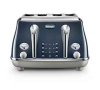 DeLonghi Icona Capitals 4 Slice Toaster CTOC4003BL London Blue | Dual Control