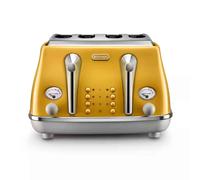 De'Longhi Icona Capitals 4 slice New York Yellow Toaster - Yellow