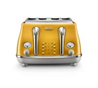 De'Longhi Icona Capitals 4 slice New York Yellow Toaster - Yellow