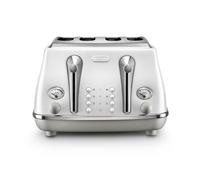 De'Longhi Icona Capitals, 4 Slice Toaster, Sydney White - CTOC4003.W