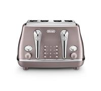 De'Longhi Icona Metallics CTOT4003.PK 4-Slice Toaster - Violet