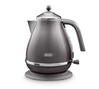 DELONGHI Icona Metallics KBOT3001.GY Jug Kettle - Grey, White