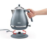 DELONGHI Icona Metallics KBOT3001.AZ Jug Kettle - Blue, Blue