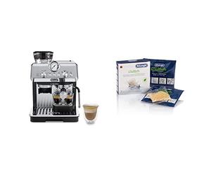 De'Longhi La Specialista, Barista Pump Espresso Machine, Bean to Cup Coffee and Cappuccino Maker, EC9155.MB, 1450W, Metal & oftballs, 2 bags, balls prevent the formation of limestone water