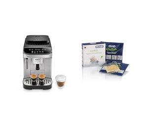 De'Longhi Magnifica Evo, Bean to Cup Coffee and Cappuccino Maker, ECAM292.33.SB, Silver & Softballs, 2 bags, balls prevent the formation of limestone water, universal coffee