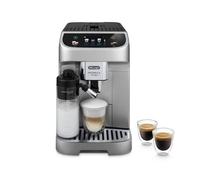 De'Longhi ECAM322.70.SB Magnifica Plus Automatic Coffee Machine with LatteCrema Hot, Bean to Cup Espresso Machine with 18 One-Touch Recipes, Full-Touch Control Panel, 1450W, Silver/Black