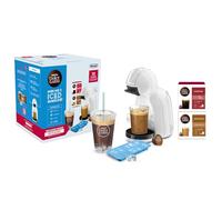 De'Longhi Nescafé Dolce Gusto Mini Me 2 Iced Coffee Bundle - Coffee Capsule Machine with Compact Design, Automatic Shutdown, Hot and Cold Beverages, 15 Bar Pressure, White (EDG335.W)