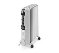 Delonghi Oil Filled Radiator, 5kW Electric Heater, White, TRRS0715