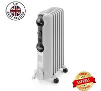 Delonghi Radia S 1500W Portable Oil Filled White Radiator Heater TRRS0715 [EEK: A]