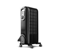 De'Longhi Vento Series V550715.BG Electric Oil Heater, Energy Saving Electric Heater, 7 Elements, Timer, Intuitive Buttons for Environments up to 45 m³, 3 Levels of