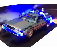 Delorean Back to the Future II Light-Up LED Swivel Wheels 1/24 Metal