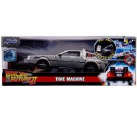 DELOREAN JADA TOYS 1/24 Die Cast Auto Model Return Of The Future 2 With Lights