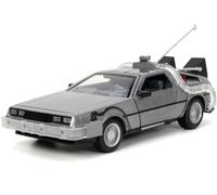 Return A Future 1 Delorean Time Machine With Lights 1:24 Model Jada Toys