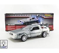 Official Back To The Future BTTF 2 1989 DeLorean Time Machine 1/24 Scale Jada Toys Figure