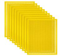 DELORIGIN 10 Pieces 10 Frames Plastic Queen Exclusion Separating Bee Frame for Beehive Beekeeping Separates Queens from Honey Beehive Tool Accessories for Beekeepers Harvest Honey (Yellow)