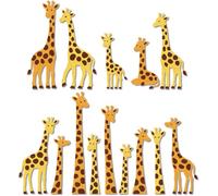 DELORIGIN 14 Styles Giraffe Family Cutting Dies Animals Card Making Die Stencil Carbon Steel Die Cuts Card Scrapbooking Embossing Template Dies for Birthday Greeting Cards Craft Album Invitation Decor
