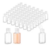 DELORIGIN 150 PCS 1 Oz Travel Bottles Bulk Mini Travel Size Containers with Lids Refillable Sample Bottles Small Empty Clear Containers for Liquid Toiletry Hand Sanitizer Lotion Cosmetic