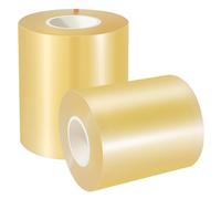 DELORIGIN 2 Rolls Wrestling Mat Tapes 3.46" X 82.02 Feet Gym Floor Carpet Tape Matte Heavy Duty Clear Mats Adhesive Tape for Wrestling Grappling Exercise Sports Gymnastics Flooring Mats