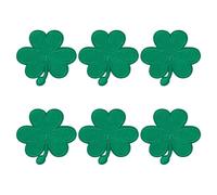 DELORIGIN 20pcs Irish Clover Embroidered Patches, Embroidery Cloth Sew on Patches, Self-Adhesive Iron on Patches for Women, Costume Accessories Patches for Clothes Jeans Hats Bag Dresses Costume