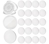 DELORIGIN 24pcs Metal Blank Challenge Coin Bulk 1.5" Engraving Blanks Coins Threaded Edged Stamping Coin Blanks for Engraving Stamping DIY Party Crafts Birthday Commemorative Gifts (Silver)