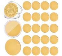 DELORIGIN 24pcs Metal Blank Challenge Coin Bulk 1.5" Engraving Blanks Coins Threaded Edged Stamping Coin Blanks for Engraving Stamping DIY Party Crafts Birthday Commemorative Gifts (Gold)