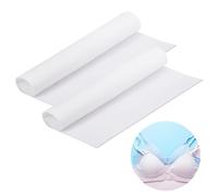 DELORIGIN 2pcs Bra Foam Fabric 40x40cm White Sponge Underwear Breast Pad Bra Cup Pad Raw Bra Inserts Foam Sheet Sewing for Cosplay Costume Making Cups and Padding Crafts Clothes Wedding Party Dress