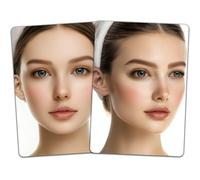 DELORIGIN 2pcs Face Painting Practice Board A4 Size Reusable Makeup Painting Practice Boards Excersize Template Stage Make-up Exercise Tool Facial Paint Supplies for Makeup Artist Beginner(Women)