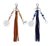 DELORIGIN 2Pcs Horse Saddle and Bridle Charm Clip Bless This Horse Rider Keep Safe Pendant Bridle Saddle Strings Keychain Charms Equestrian Riding Hanging Ornament for Horse Lovers Jewelry Gift