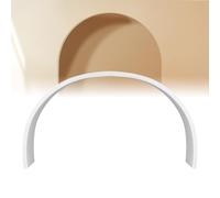 DELORIGIN 2pcs Rounded Doorway Kit DIY Interior Pre Curved Drywall Half Circle Molding Kit Drywall Wall Renovation for Corner Molding Entryway Living Room Bedroom Kitchen Decoration