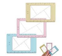DELORIGIN 3 Sizes Golden Ratio View Finder Tool Portable Golden Triangle Viewfinder Acrylic View Finder Rule for Camera Painters Artists Landscape Catcher Portrait Photography
