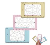 DELORIGIN 3 Sizes Photo Composition View Finder Tool Portable Golden Ratio Line Viewfinder Acrylic View Finder Rule for Photography Painters Artists Landscape Catcher Portrait Photography