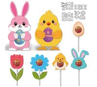 DELORIGIN 3D Easter Candy Boxes Metal Die Cuts Animal Egg Boxes Card Making Carbon Steel Cutting Dies DIY Scrapbooking Cut Stencils Paper Embossing Template for Greeting Card Invitation Photo Decor