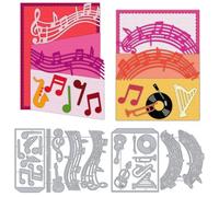 DELORIGIN 3D Greeting Card Cutting Dies Accordion Card Making Die Stencil Carbon Steel Die Cut Card Scrapbooking Embossing Template Dies for DIY Paper Invitation Craft Photo Albums Gift Greeting Decor
