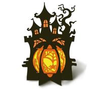 DELORIGIN 3D Halloween Lanterns Cutting Dies Card Making Die Stencil Carbon Steel Die Cuts Card Scrapbooking Embossing Template Dies for Halloween Greeting Cards Craft Paper Album Invitation Decor