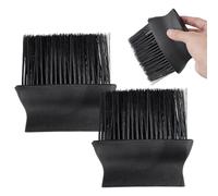 DELORIGIN 3pc Umpire Brush Baseball Home Plate Brush, Black Plastic Car Air Outlet Cleaning Brush Nylon Soft Bristles Dust Brush Umpire Gear for Baseball Softball Umpire Equipment 4.8x4.5x1inch