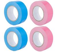 DELORIGIN 4 Rolls Pickleball Court Tape 2" x 164 ft Pickleball Marking Kit Temporary Court Lines for Outdoor Indoor Basketball Badminton Tennis Games Gym Fast Marking (Blue and Pink)