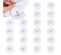 DELORIGIN 40pcs(20Pairs) White Duvet Snaps Garment Buttons, Metal Duvet Cover Clips Iron on Duvet Snaps Duvet Snaps to Hold Comforter Duvet Fasteners for Sewing Accessories Comforter Inside