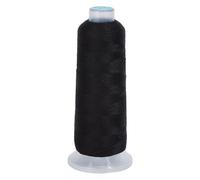 DELORIGIN 42S/2 Wool Embroidery Thread 1500m Wool & Acrylic Fibers Embroidery Floss,Hand Sewing Thread Sewing Machine Kit Needlepoint Thread for Sewing DIY Craft Cross Stitch Threads (Black)