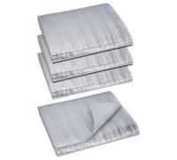 DELORIGIN 4Pcs 78.7 x 11.8 Inch Heat Resistant Batting for Potholders Foam Insulation Mat Insulating Thermal Lining Batting Heat Reflective Fabric for Pot Holders Oven Mitts Coasters Bowl Cozies