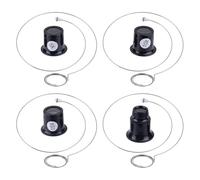 DELORIGIN 4Pcs Portable Monocular Magnifier With 4 Holder Magnifying Glass Maintenance Eye Loops Repair Magnifying Glasses for Delicate Watch Jewelry Jewelers Loupe Experimental Circuit Repair