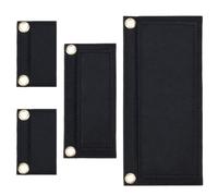 DELORIGIN 4Pcs Purse Organizer Inserts with Eyelet Pocket Envelope Bag Insert 3 Sizes Crossbody Conversion Liner Felt Wallet Organizer Pouch for Women Clutch Bag Handbag Accessories,Black