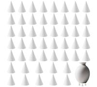 DELORIGIN 50 Pcs Kiln Stilts Support Nails Ceramic Refractory Cone Support Nails High Temperature Reusable Pottery Tools Aluminium Oxide Small Kiln Stilts Tool for Various Clay Firing Needs